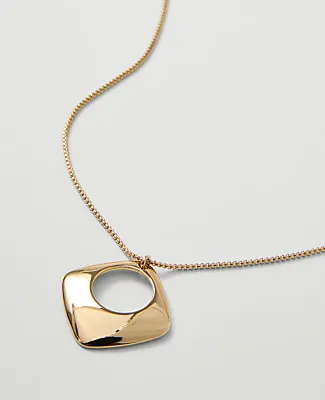 Ann Taylor Open Square Pendant Necklace sold by Ann Taylor product image thumbnail 2