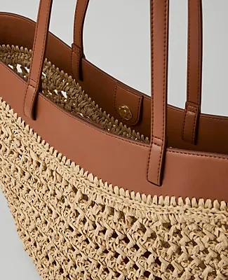 Ann Taylor Weekend Straw Tote sold by Ann Taylor product image thumbnail 2