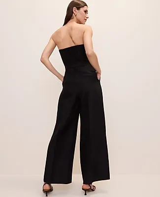 Ann Taylor Belted Strapless Jumpsuit in Linen Blend sold by Ann Taylor product image thumbnail 2