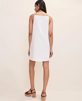 Ann Taylor Eyelet Shift Dress in Linen Blend sold by Ann Taylor product image thumbnail 2