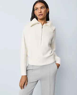 Ann Taylor Weekend Half-Zip Sweater sold by Ann Taylor product image thumbnail 3