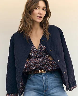 Ann Taylor Weekend Quilted Jacket sold by Ann Taylor product image thumbnail 3
