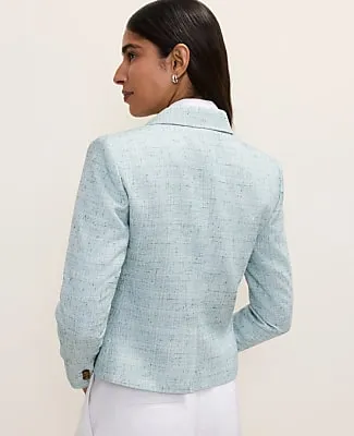 Ann Taylor The Modern Newbury Blazer in Tweed sold by Ann Taylor product image thumbnail 2