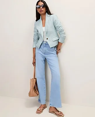 Ann Taylor The Modern Newbury Blazer in Tweed sold by Ann Taylor product image thumbnail 3