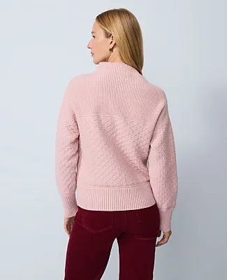 Ann Taylor Weekend Mixed Stitch Sweater sold by Ann Taylor product image thumbnail 2