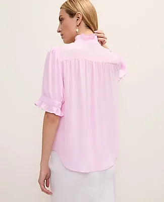 Ann Taylor Ruffle Collar Shirt sold by Ann Taylor product image thumbnail 2