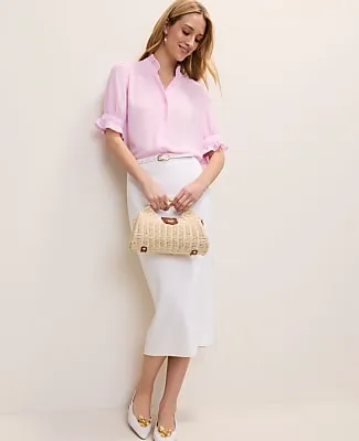 Ann Taylor Ruffle Collar Shirt sold by Ann Taylor product image thumbnail 3