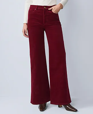 Ann Taylor Petite Weekend Wide-Leg Corduroy Pant sold by Ann Taylor product image thumbnail 2
