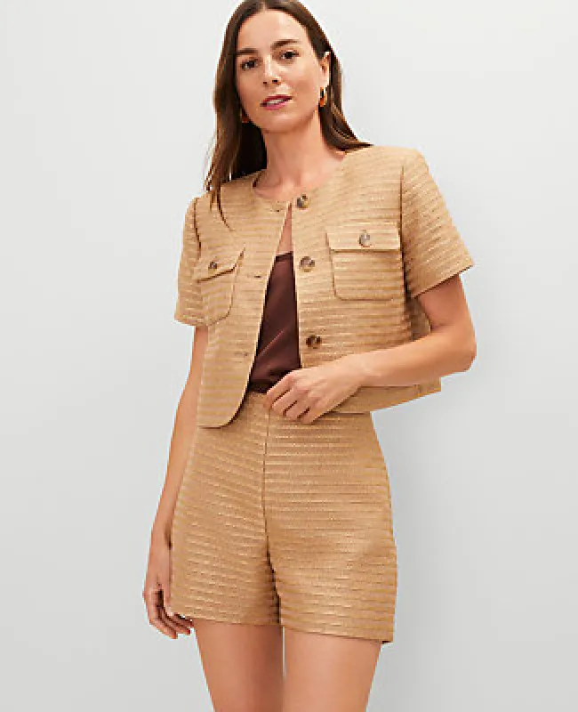 Ann Taylor Metallic Tweed Jacket made by Ann Taylor