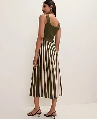 Ann Taylor Petite Striped Square Neck Sweater Dress sold by Ann Taylor product image thumbnail 2
