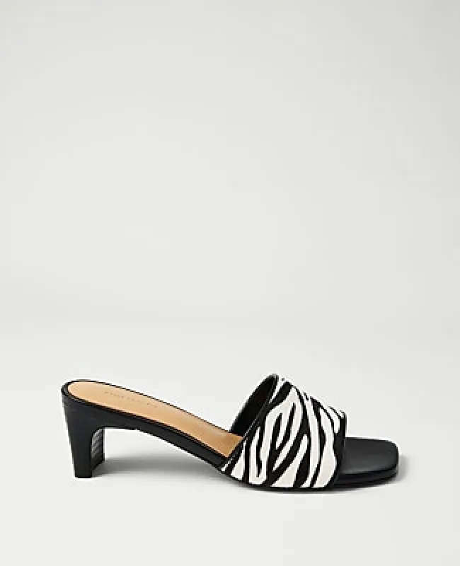 Ann Taylor Haircalf Heel Mule made by Ann Taylor