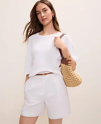 Ann Taylor Petite Raglan Crew Neck Sweater sold by Ann Taylor