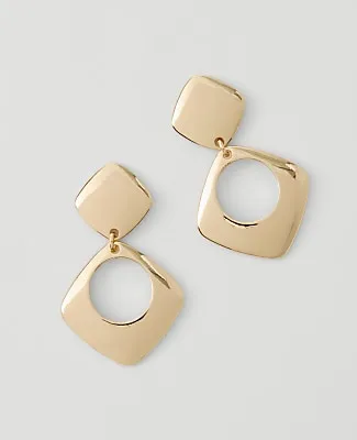 Ann Taylor Open Square Drop Earrings sold by Ann Taylor