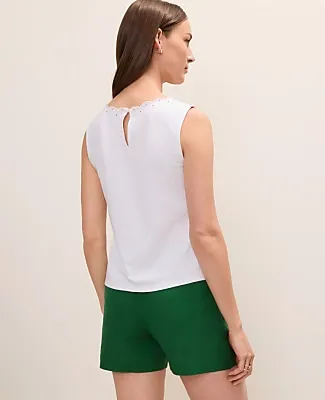 Ann Taylor Petite Embroidered Tank Top sold by Ann Taylor product image thumbnail 2