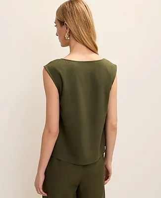 Ann Taylor Boatneck Top in Linen Blend sold by Ann Taylor product image thumbnail 2