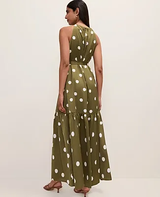 Ann Taylor Petite Polka Dot Tiered Maxi Dress sold by Ann Taylor product image thumbnail 2