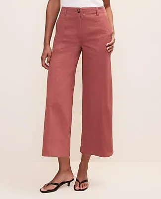 Ann Taylor Weekend Wide-Leg Ankle Pant sold by Ann Taylor product image thumbnail 2