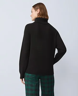 Ann Taylor Petite Crossover Turtleneck Sweater sold by Ann Taylor product image thumbnail 2