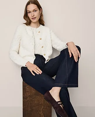 Ann Taylor Petite Tweed Cardigan sold by Ann Taylor