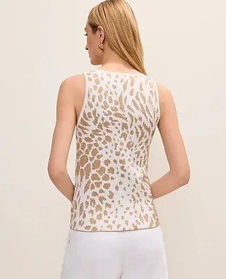 Ann Taylor Animal Print Sweater Shell Top sold by Ann Taylor product image thumbnail 2