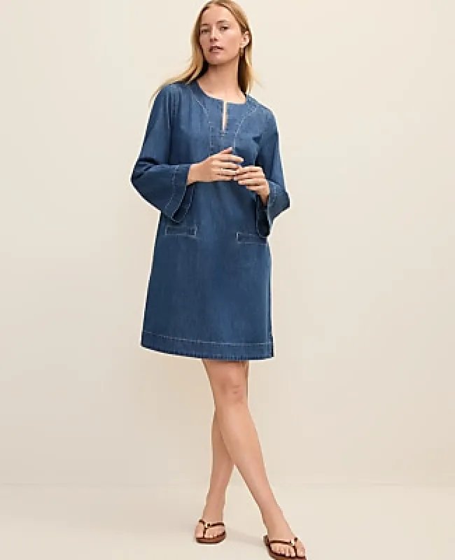 Ann Taylor Weekend Denim Shift Dress made by Ann Taylor