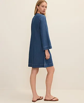 Ann Taylor Weekend Denim Shift Dress sold by Ann Taylor product image thumbnail 2