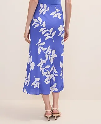 Ann Taylor Floral Slip Skirt in Satin sold by Ann Taylor product image thumbnail 3