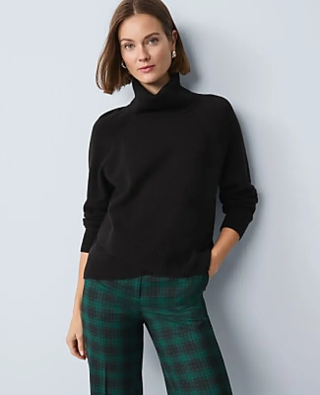 Ann Taylor Petite Crossover Turtleneck Sweater made by Ann Taylor