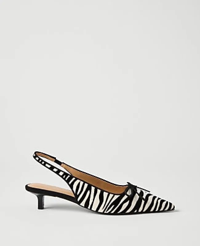 Ann Taylor Haircalf Kitten Heel Pump made by Ann Taylor