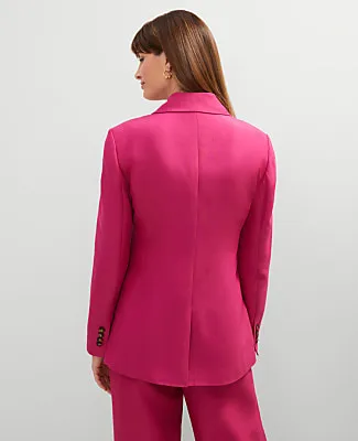 Ann Taylor Studio Collection Single Button Fitted Long Blazer sold by Ann Taylor product image thumbnail 2