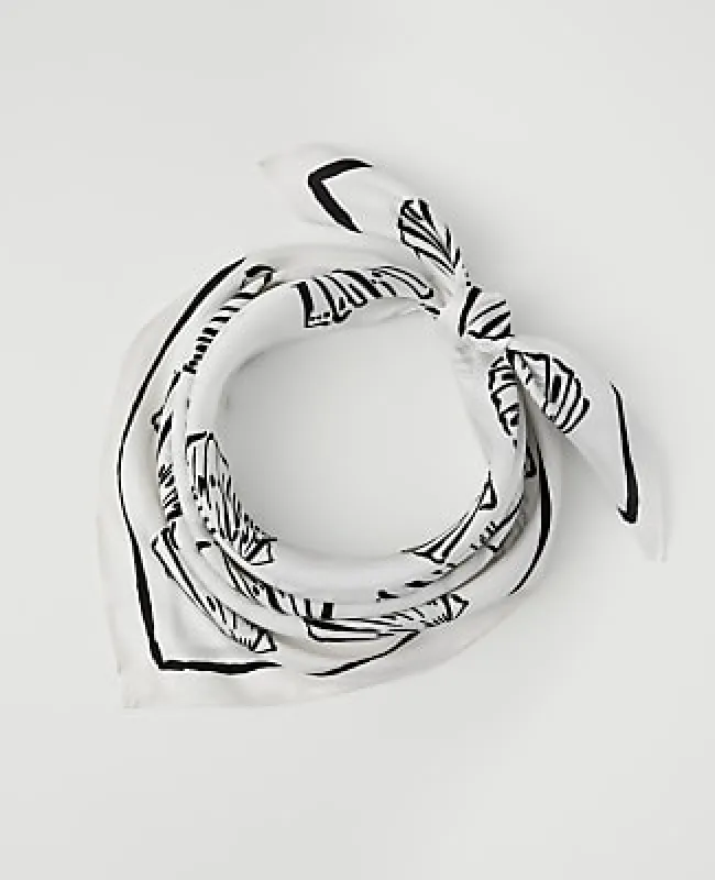 Ann Taylor Shell Print Silk Scarf made by Ann Taylor