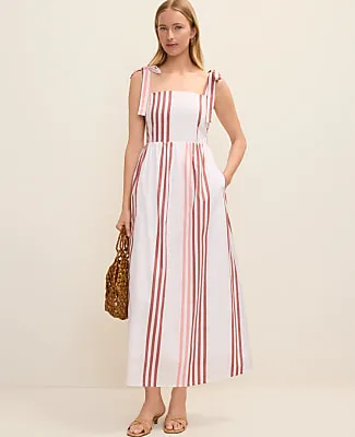 Ann Taylor Weekend Tie Strap Midi Dress sold by Ann Taylor