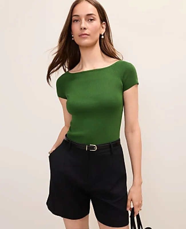 Ann Taylor Petite Boatneck Sweater made by Ann Taylor