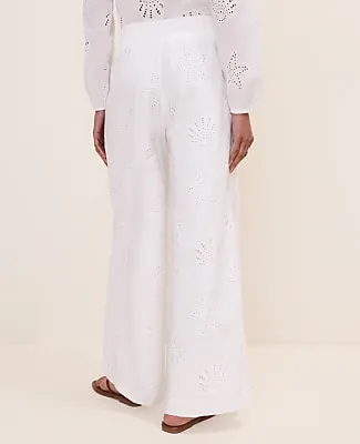 Ann Taylor Seashell Eyelet Easy Palazzo Pant sold by Ann Taylor product image thumbnail 3
