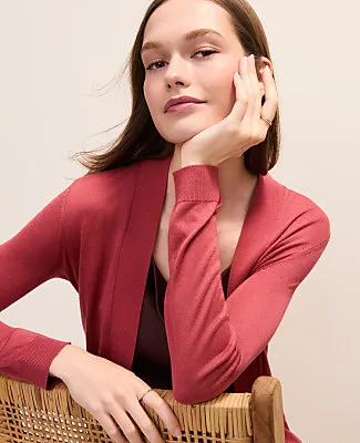 Ann Taylor Essential Open Cardigan sold by Ann Taylor product image thumbnail 3