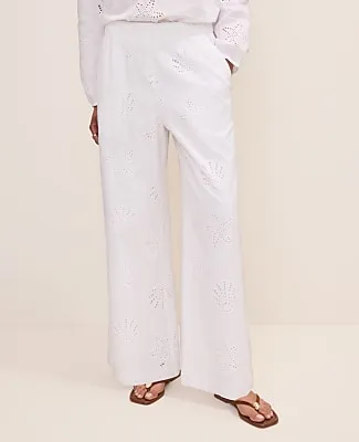 Ann Taylor Seashell Eyelet Easy Palazzo Pant sold by Ann Taylor product image thumbnail 2