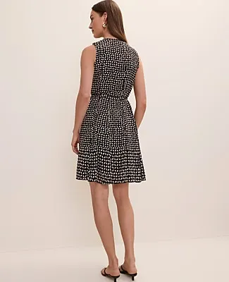Ann Taylor Petite Geo Belted Midi Dress sold by Ann Taylor product image thumbnail 2