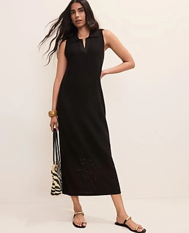 Ann Taylor Petite Collared Sweater Dress made by Ann Taylor