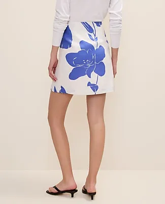 Ann Taylor Floral A-Line Skirt in Linen sold by Ann Taylor product image thumbnail 3