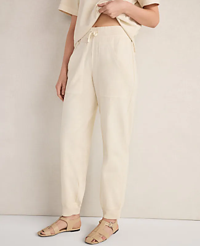 Ann Taylor Haven Well Within Garment-Dyed Organic Cotton Jersey Knit Joggers made by Ann Taylor