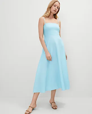 Ann Taylor Linen Blend Midi Dress sold by Ann Taylor product image thumbnail 3