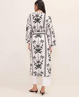 Ann Taylor Palm Tree Belted Kimono sold by Ann Taylor product image thumbnail 2