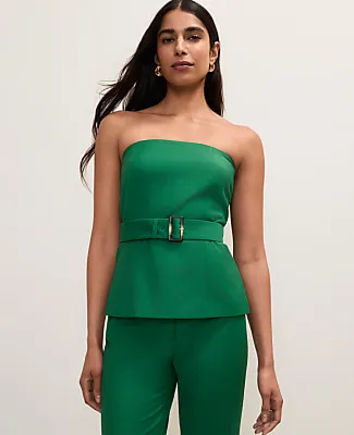 Ann Taylor The Belted Strapless Top sold by Ann Taylor