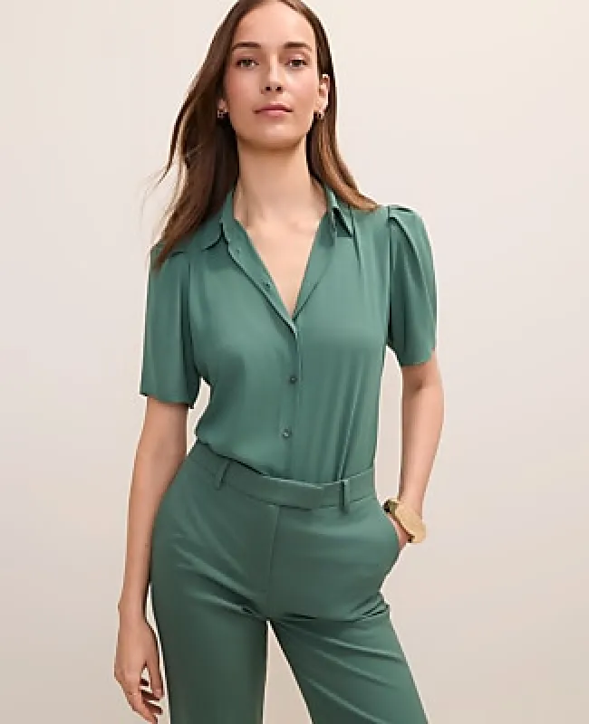 Ann Taylor Petite Button Down Shirt made by Ann Taylor