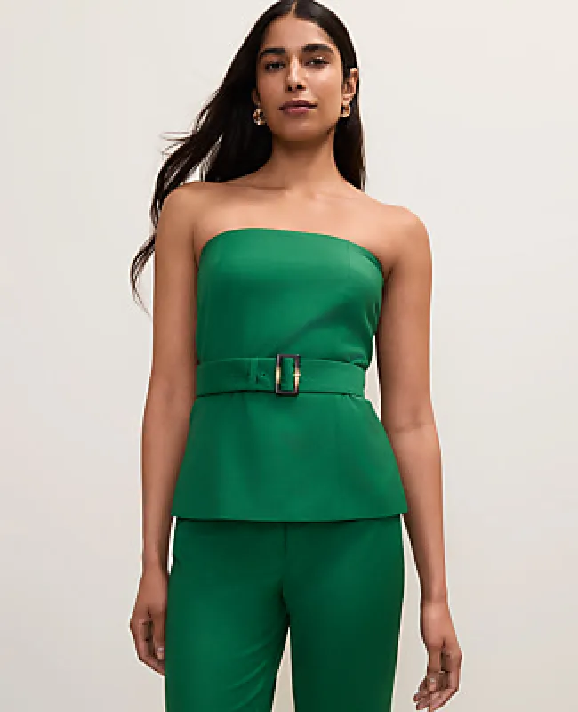 Ann Taylor The Belted Strapless Top made by Ann Taylor