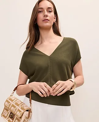 Ann Taylor V-Neck Sweater sold by Ann Taylor