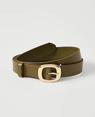 Ann Taylor Leather Square Buckle Belt sold by Ann Taylor
