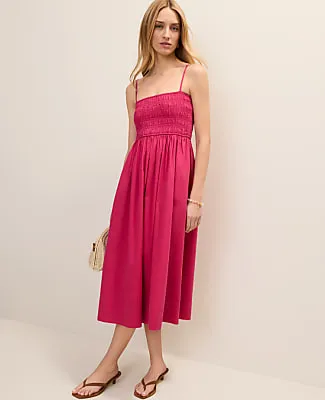 Ann Taylor Weekend Smocked Maxi Dress sold by Ann Taylor