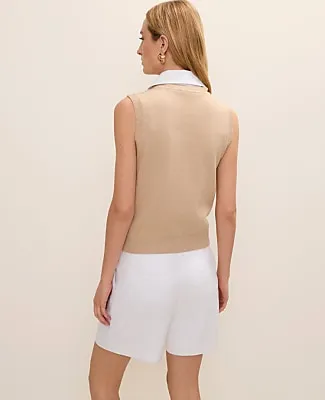 Ann Taylor Collared Sweater Vest sold by Ann Taylor product image thumbnail 2