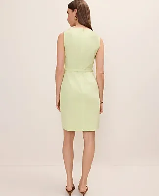 Ann Taylor The Petite Belted Shift Dress in Linen Blend sold by Ann Taylor product image thumbnail 2